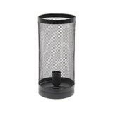 Simple Designs Mesh Cylindrical Steel Table Lamp