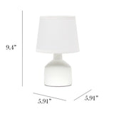 Simple Designs Mini Bocksbeutal Ceramic Table Lamp