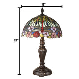 Springdale 20H Dragonfly Bounty Tiffany Table Lamp - Standard