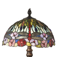 Springdale 20H Dragonfly Bounty Tiffany Table Lamp - Standard