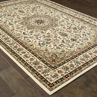 Stora Red/Ivory Classic Medallion Soft Area Rug