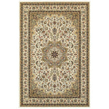 Stora Red/Ivory Classic Medallion Soft Area Rug