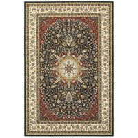 Stora Red/Ivory Classic Medallion Soft Area Rug