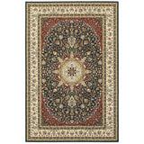 Stora Red/Ivory Classic Medallion Soft Area Rug