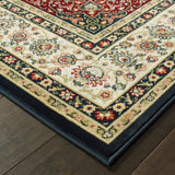 Stora Red/Ivory Classic Medallion Soft Area Rug