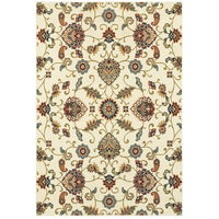 Silko Oriental Black Multi Floral Soft Area Rug