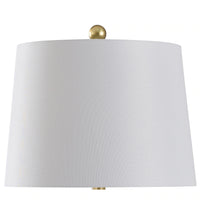 StyleCraft Painted Gold Table Lamp - Geneva White Shade