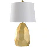 StyleCraft Painted Gold Table Lamp - Geneva White Shade