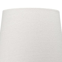 Table Lamp with Drum Shade and Amphora Ceramic Base, Off White