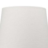 Table Lamp with Drum Shade and Amphora Ceramic Base, Off White