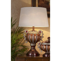 Tall Bronze Urn Shaped Table Lamp - Large