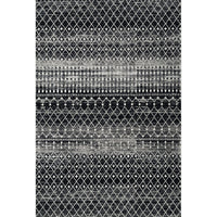 Trellis Black Soft Area Rugs