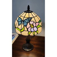 Tiffany Style Butterfly Table Lamp 15" AM210TL08B Amora Lighting