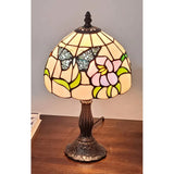 Tiffany Style Butterfly Table Lamp 15" AM210TL08B Amora Lighting