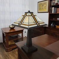 Tiffany Style Mission Table Lamp AM1053TL14 Amora Lighting