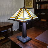 Tiffany Style Mission Table Lamp AM1053TL14 Amora Lighting