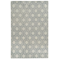 Maddox Geometric Odgee Trellis Hand-made Wool Soft Area Rug