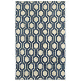 Maddox Geometric Odgee Trellis Hand-made Wool Soft Area Rug