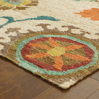 Valencia Floral Hand-woven Jute Soft Area Rug