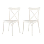 Toppy Stackable X Dinning Chair (Set of 2) - Salmon