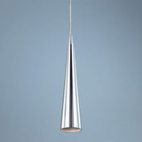 Sliver 12" High Satin Mini Pendant Light