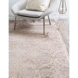 Abstract Pattern Muted Grey Soft Area Rug