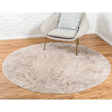 Abstract Pattern Muted Grey Soft Area Rug