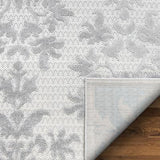 Beige Victorian Floral Soft Area Rug