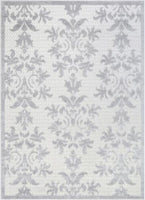 Beige Victorian Floral Soft Area Rug