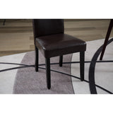 Copper Grove Biruaca Brown Armless Solid Wood Dining Chairs (Set of 2)