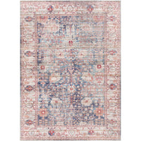 Traditional Vintage Machine Washable Area Soft Rug