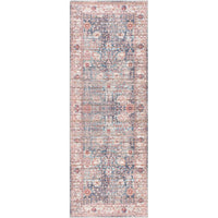 Traditional Vintage Machine Washable Area Soft Rug