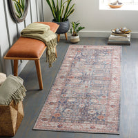 Traditional Vintage Machine Washable Area Soft Rug