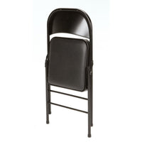 Vinyl Folding Chair (4 Pack), Black