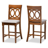 Violet Modern and Contemporary 2-Piece Counter Height Pub Chair Set