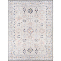 Traditional Medallion Machine Washable Area Soft Rug