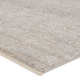 Floral Taupe/ Silver Soft Area Rug