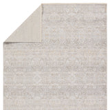 Floral Taupe/ Silver Soft Area Rug