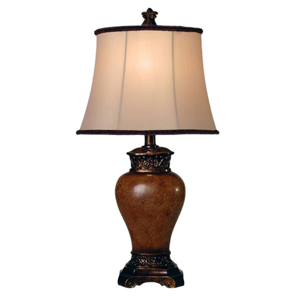 Traditional Bronze Shade 24 inch Table Lamp