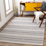 Moroccan Stripe Machine Washable Area Soft Rug