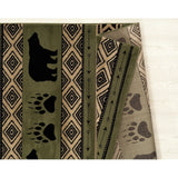 Home Hollyhock Bear Stamp Area Rug