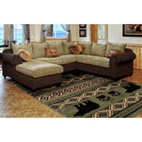 Home Hollyhock Bear Stamp Area Rug