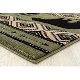 Home Hollyhock Bear Stamp Area Rug
