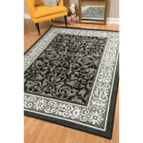 Domani Globe Distressed Landscape Soft Area Rug