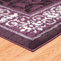 Domani Globe Distressed Landscape Soft Area Rug