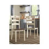 Woodanville Dining Room Chair - Set of 2 - Cream/Brown