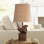 Bird Moderne Crackle Finish 15 1/2" High Small Accent Lamp