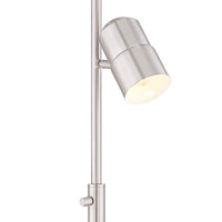 Possini Euro Nuovo Brushed Nickel 3-Light Floor Lamp