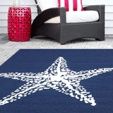 Marine Hand Hooked Indoor/Outdoor Accent Rug