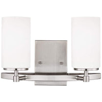 Alturas 9" High Brushed Nickel 2-Light Wall Sconce